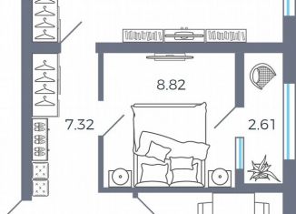 Продается 2-ком. квартира, 49 м2, село Николаевка