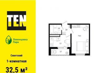 Продам 1-ком. квартиру, 32.5 м2, Ростов-на-Дону, улица Ткачёва, 9/1, Советский район