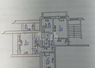 Продам 3-ком. квартиру, 74 м2, Обнинск, проспект Ленина, 166