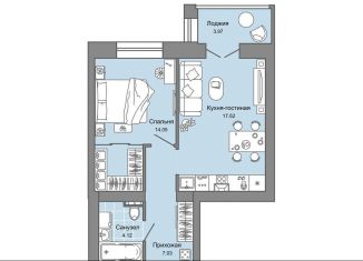 Продажа 1-комнатной квартиры, 45 м2, Киров, Ленинский район, улица Дмитрия Козулева, 2к5