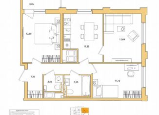 Продаю 3-ком. квартиру, 64.4 м2, Санкт-Петербург