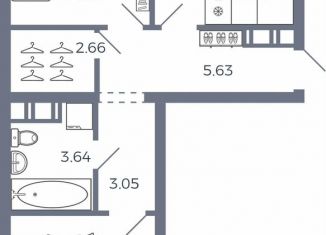 Продажа 2-комнатной квартиры, 46.3 м2, Самарская область