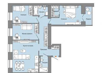 Продажа трехкомнатной квартиры, 87 м2, Удмуртия, улица Строителя Николая Шишкина, 11к1