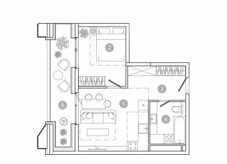 Продам 2-ком. квартиру, 41.4 м2, Москва