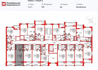 Продаю квартиру студию, 24.6 м2, Санкт-Петербург, муниципальный округ Невская Застава, проспект Обуховской Обороны, 36