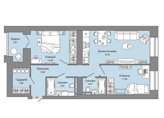 Продажа 2-комнатной квартиры, 68 м2, Киров, Ленинский район