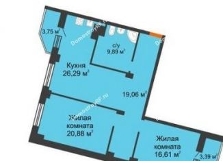 Продается 3-комнатная квартира, 93.4 м2, Липецк, Минская улица, 4Бк1, ЖК Столица