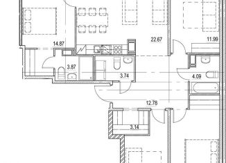 Продажа 5-комнатной квартиры, 108 м2, Санкт-Петербург, проспект Энгельса, 27к5А, метро Площадь Мужества