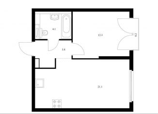 Продается 1-комнатная квартира, 41.5 м2, Москва, ЖК Барклая 6