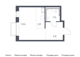 Продаю квартиру студию, 25.4 м2, посёлок Мирный, жилой комплекс Томилино Парк, к14