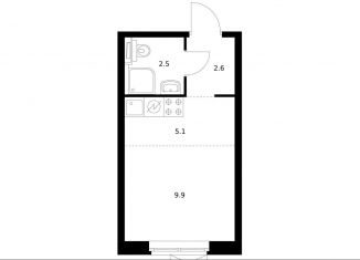 Продажа квартиры студии, 19.9 м2, Москва, ЖК Перовское 2