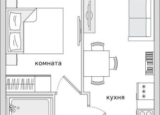 Продам 1-комнатную квартиру, 34.5 м2, Санкт-Петербург, ЖК Приневский