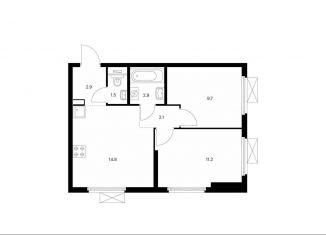 Продажа 2-комнатной квартиры, 45.1 м2, Котельники, ЖК Кузьминский Лес