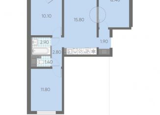 Продам 3-комнатную квартиру, 61 м2, Санкт-Петербург, метро Академическая, Пахомовская улица