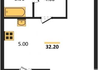 Продам 1-комнатную квартиру, 32.2 м2, Новосибирск, ЖК Дежнёв, улица Декоративный Питомник, 16/1