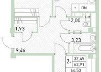 Продам 3-ком. квартиру, 64.5 м2, Балашиха, ЖК Столичный, жилой комплекс Столичный, к22