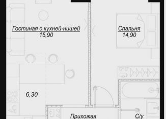 Продам 1-комнатную квартиру, 47.4 м2, Москва, 1-й Сетуньский проезд, вл6, станция Кутузовская
