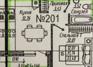 Продажа 1-ком. квартиры, 33.4 м2, Краснодар, ЖК Облака, улица имени Генерала Корнилова, 10лит1