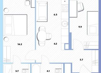 Продается 2-комнатная квартира, 49.9 м2, Москва, Окская улица, 7А, метро Окская