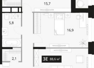 Продаю 3-ком. квартиру, 88.6 м2, Владивосток, Фрунзенский район