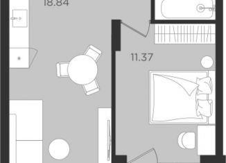 Продам 1-комнатную квартиру, 39.3 м2, Калининград, улица Старшины Дадаева, 55