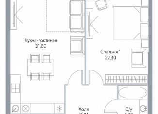Продам двухкомнатную квартиру, 74.8 м2, Москва, проспект Мира, 95, проспект Мира