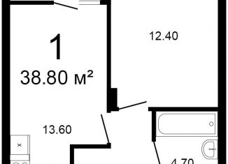 Продается 1-комнатная квартира, 39 м2, Нижний Новгород, Автозаводский район, улица Сергея Тюленина, 20А