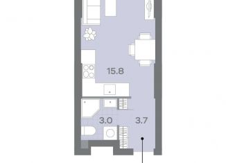 Квартира на продажу студия, 22.5 м2, Москва, ЖК Дмитровское небо, Ильменский проезд, 4с8