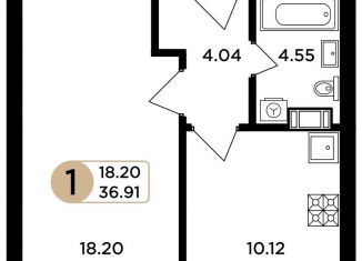 Продается 1-ком. квартира, 36.9 м2, Самара, метро Гагаринская