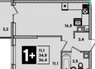 Продаю 1-комнатную квартиру, 36.4 м2, Новороссийск, проспект Дзержинского, 247, ЖК Арена