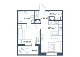 Продаю 2-комнатную квартиру, 39.1 м2, Москва, жилой комплекс Светлый Мир Станция Л, к8, ЖК Светлый Мир Станция Л