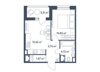 2-комнатная квартира на продажу, 34.6 м2, Москва, ЖК Светлый Мир Станция Л, жилой комплекс Светлый Мир Станция Л, к8