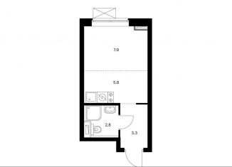 Продаю квартиру студию, 19.8 м2, Москва, район Южное Медведково, жилой комплекс Полярная 25, 2.2