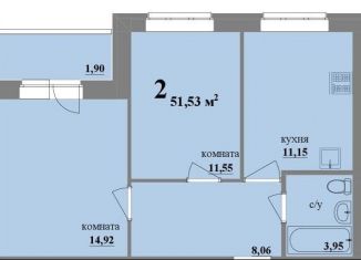 Продаю 2-ком. квартиру, 51.5 м2, Муром