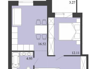 Продам 1-комнатную квартиру, 45.4 м2, Южноуральск