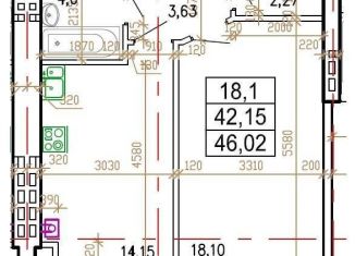 Продам 1-комнатную квартиру, 46 м2, Элиста, 6-й микрорайон