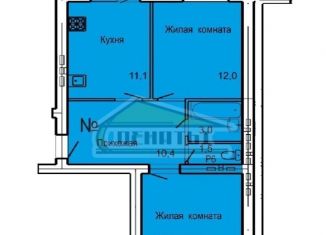 Двухкомнатная квартира на продажу, 56.5 м2, Орёл