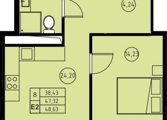 2-ком. квартира на продажу, 47.3 м2, Пушкино, ЖК 31 квартал, Ярославское шоссе, 149к4