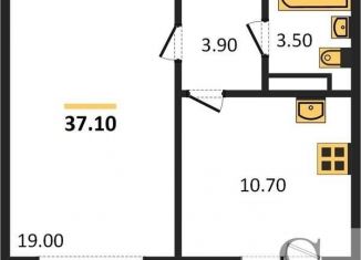 Продается 1-ком. квартира, 37.1 м2, посёлок Октябрьский, Локтинская улица, 14