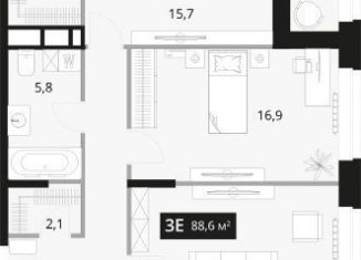 Продажа 3-ком. квартиры, 88.6 м2, Владивосток, Фрунзенский район