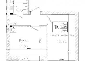 Продается 1-ком. квартира, 34 м2, Новосибирск, ЖК На Шоссейной