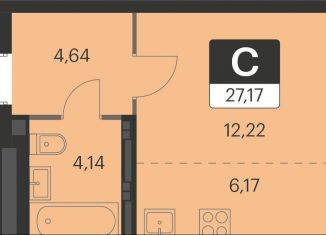 Продается квартира студия, 27.2 м2, Свердловская область, улица Академика Ландау, 17/6