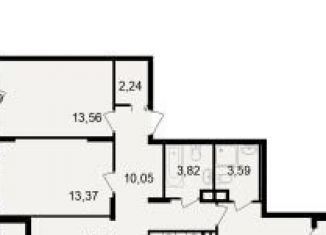 3-комнатная квартира на продажу, 82.9 м2, Рязань