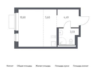 Продам квартиру студию, 24 м2, Московская область, жилой комплекс Новое Видное, 14.2