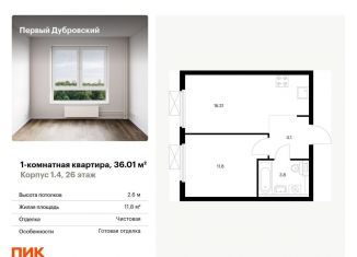 Продается однокомнатная квартира, 36 м2, Москва, метро Волгоградский проспект
