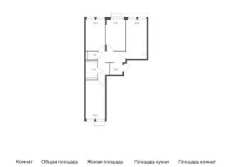 Продажа трехкомнатной квартиры, 76.1 м2, городской округ Красногорск, жилой комплекс Квартал Строгино, к2