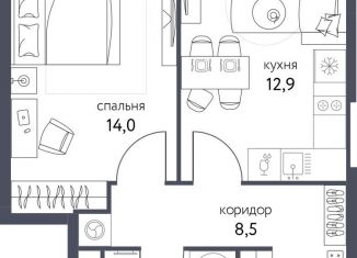 Продаю однокомнатную квартиру, 39.6 м2, Москва, Тагильская улица, 4В, район Метрогородок