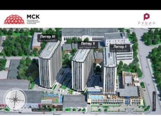 Продается однокомнатная квартира, 39.8 м2, Ростов-на-Дону, Красноармейская улица, 157В/83с3, ЖК Рубин