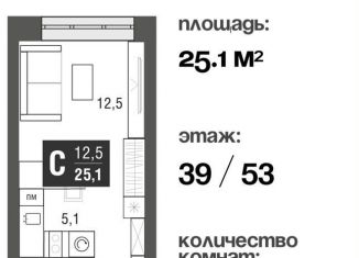 Продается квартира студия, 25.1 м2, Москва, район Свиблово, проезд Серебрякова, 11-13к1