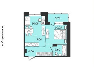 2-комнатная квартира на продажу, 39.2 м2, Иркутск